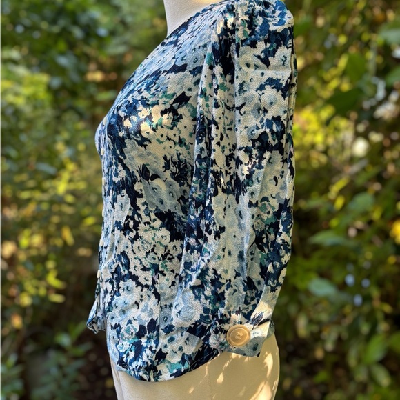 Rouje Dalida blouse in blue hydrangea FR 34/US 2 - Picture 4 of 9